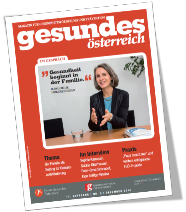 Titelblatt des Magazins Gesundes Österreich